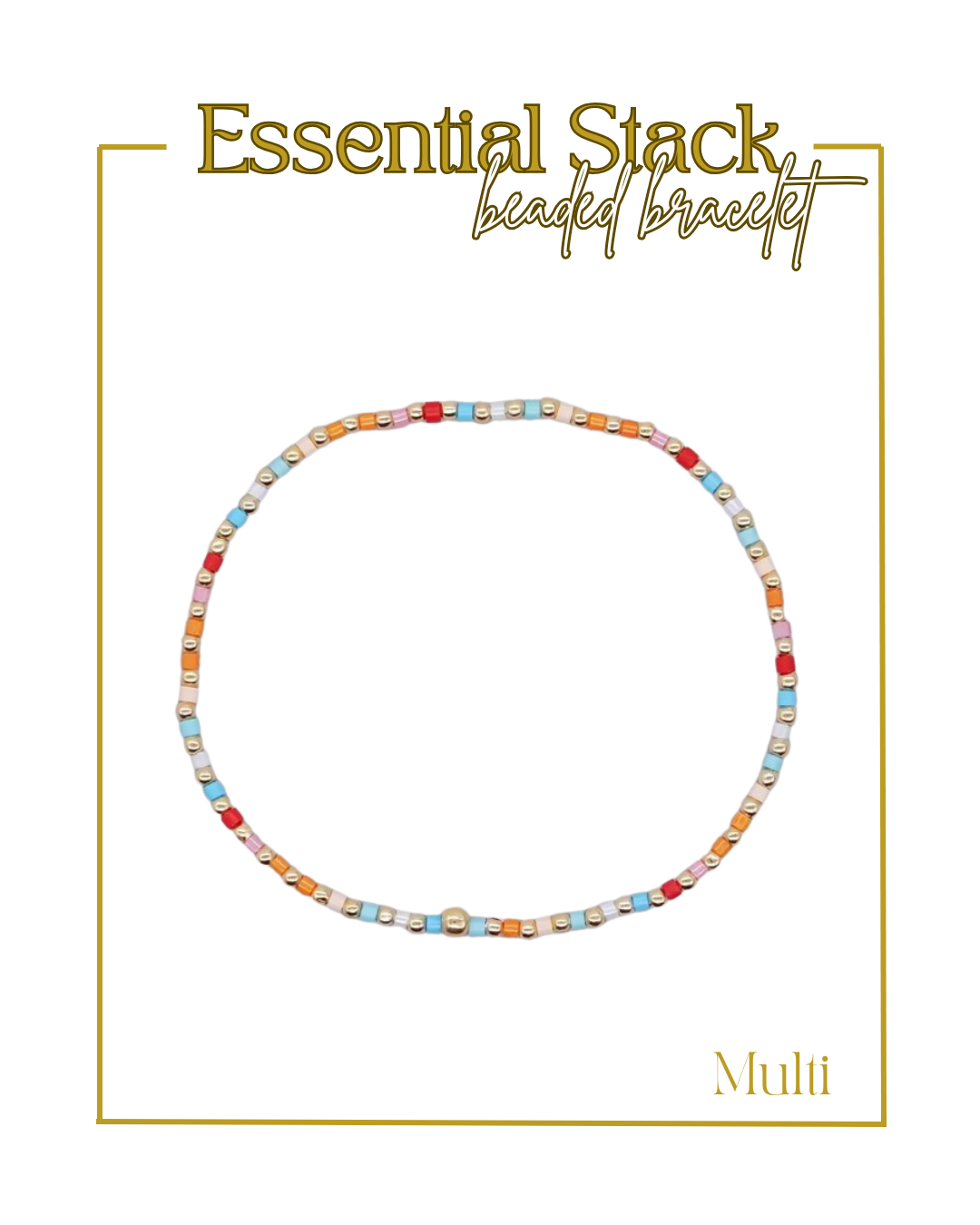 Essential Stack Beaded Bracelet-Bracelets-Wall To Wall-The Village Shoppe, Women’s Fashion Boutique, Shop Online and In Store - Located in Muscle Shoals, AL.