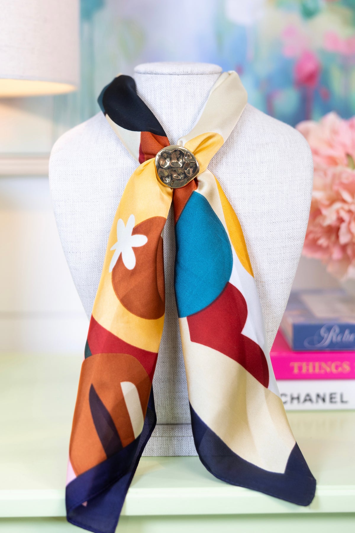 Grand Exit Adjustable Neck Scarf-Necklaces-Golden Stella-The Village Shoppe, Women’s Fashion Boutique, Shop Online and In Store - Located in Muscle Shoals, AL.