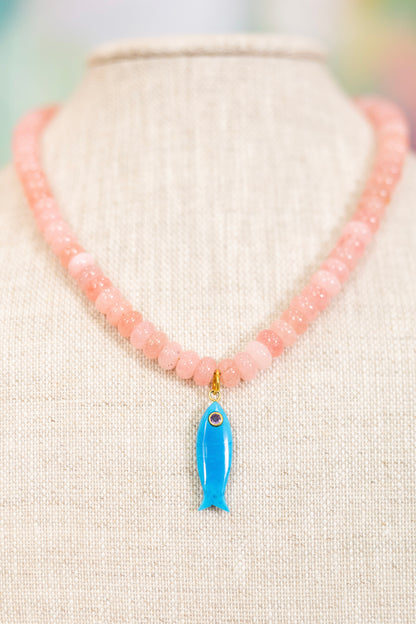 Taffy Tide Fish Charm Necklace | Hart Designs-Necklaces-Hart Designs-The Village Shoppe, Women’s Fashion Boutique, Shop Online and In Store - Located in Muscle Shoals, AL.