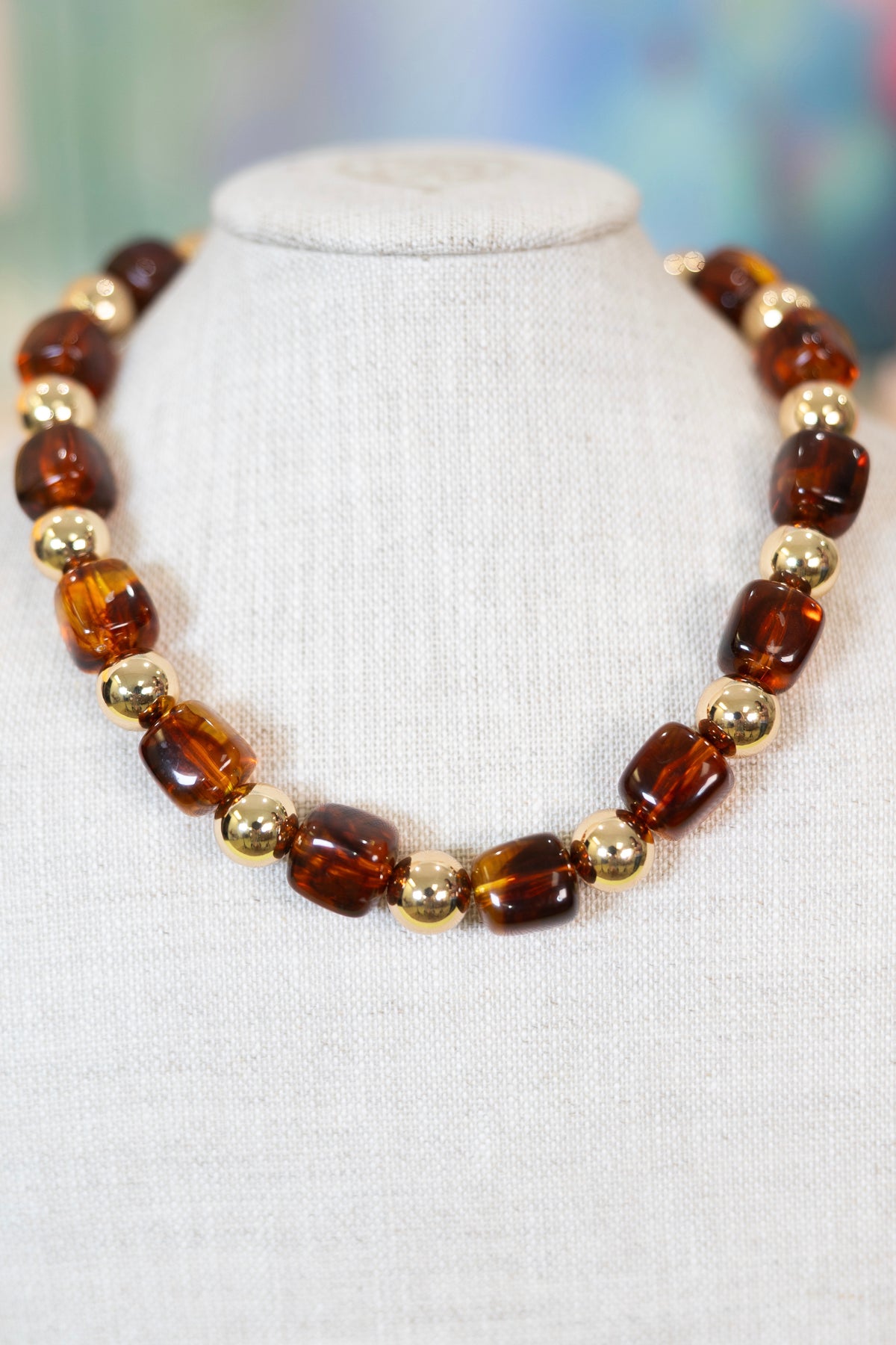 Sugar and Spice Beaded Necklace-Necklaces-Golden Stella-The Village Shoppe, Women’s Fashion Boutique, Shop Online and In Store - Located in Muscle Shoals, AL.