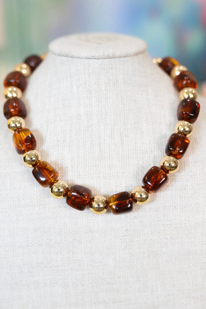 Sugar and Spice Beaded Necklace-Necklaces-Golden Stella-The Village Shoppe, Women’s Fashion Boutique, Shop Online and In Store - Located in Muscle Shoals, AL.