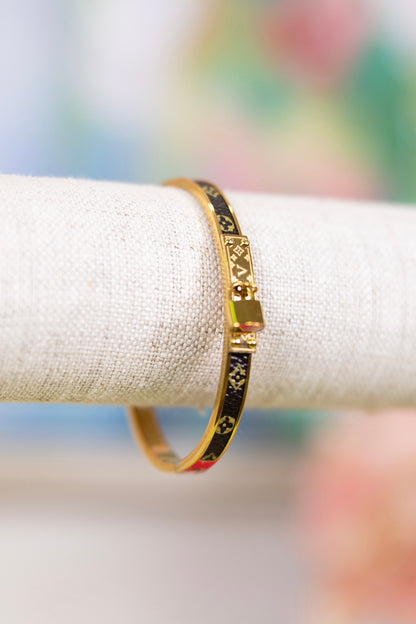 Locked In Bracelet-Bracelets-Golden Stella-The Village Shoppe, Women’s Fashion Boutique, Shop Online and In Store - Located in Muscle Shoals, AL.