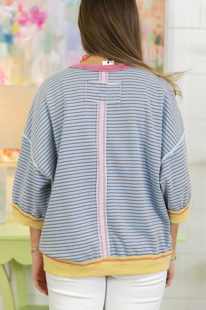 The Shepherd Short Sleeve Pullover-Short Sleeves-Easel-The Village Shoppe, Women’s Fashion Boutique, Shop Online and In Store - Located in Muscle Shoals, AL.