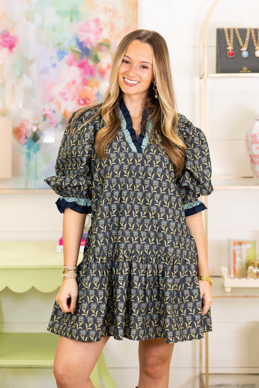 The Brooks Dress-Mini Dress-Entro-The Village Shoppe, Women’s Fashion Boutique, Shop Online and In Store - Located in Muscle Shoals, AL.