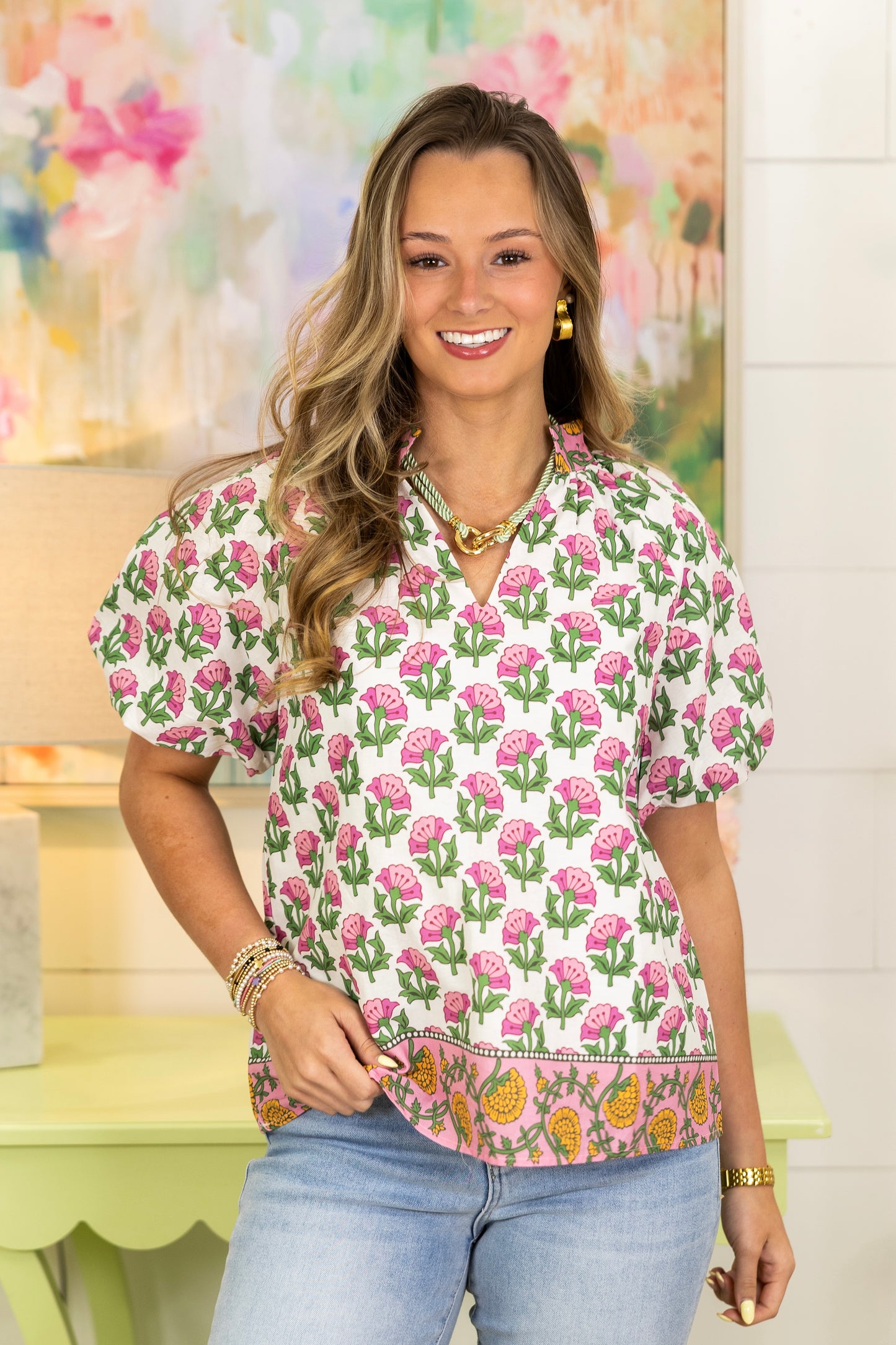 The Rowley Top-Short Sleeves-tcec-The Village Shoppe, Women’s Fashion Boutique, Shop Online and In Store - Located in Muscle Shoals, AL.