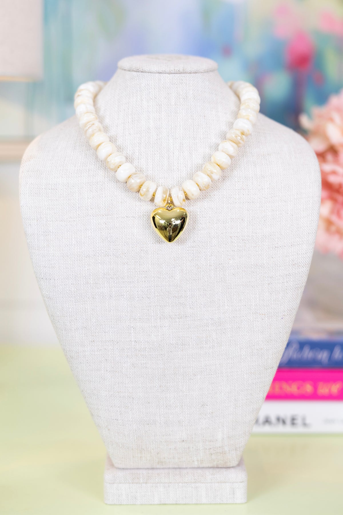 Heart of Gold Necklace-Necklaces-Hart Designs-The Village Shoppe, Women’s Fashion Boutique, Shop Online and In Store - Located in Muscle Shoals, AL.