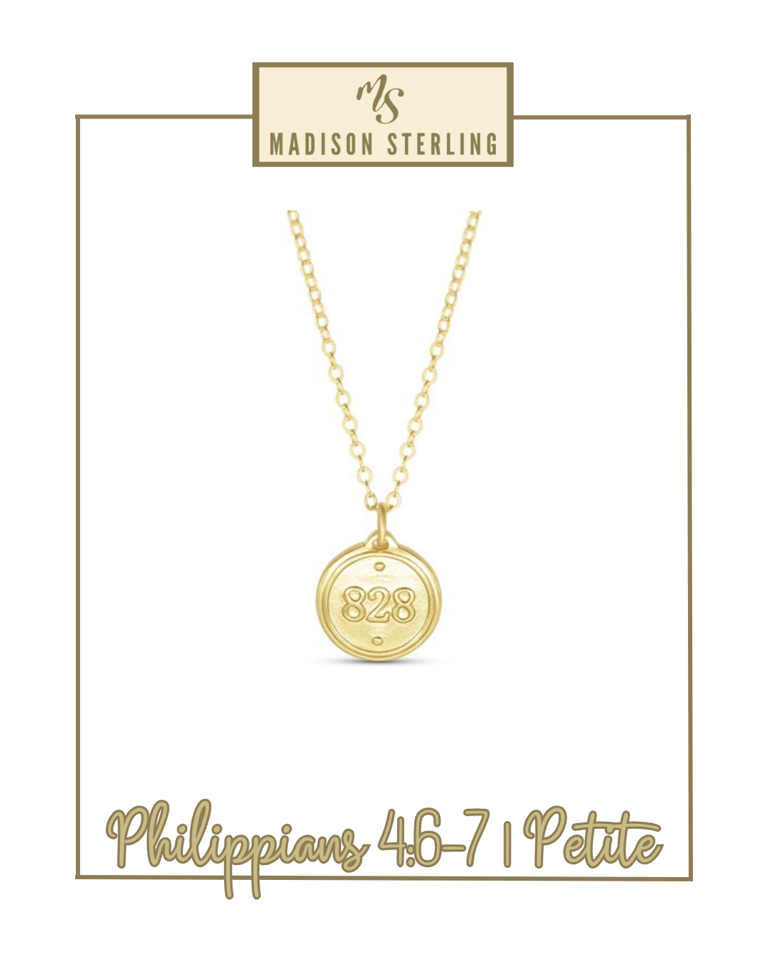 Scripture Necklace | Madison Sterling-Necklaces-Madison Sterling-The Village Shoppe, Women’s Fashion Boutique, Shop Online and In Store - Located in Muscle Shoals, AL.