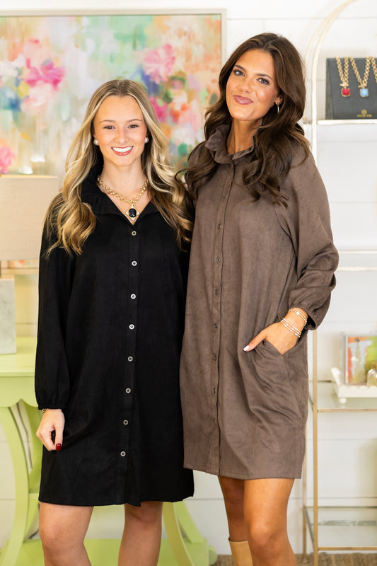 The Fletcher Suede Dress-Mini Dress-Joh-The Village Shoppe, Women’s Fashion Boutique, Shop Online and In Store - Located in Muscle Shoals, AL.