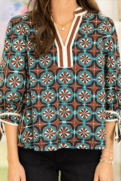 The Ezzie Top-Long Sleeves-Entro-The Village Shoppe, Women’s Fashion Boutique, Shop Online and In Store - Located in Muscle Shoals, AL.