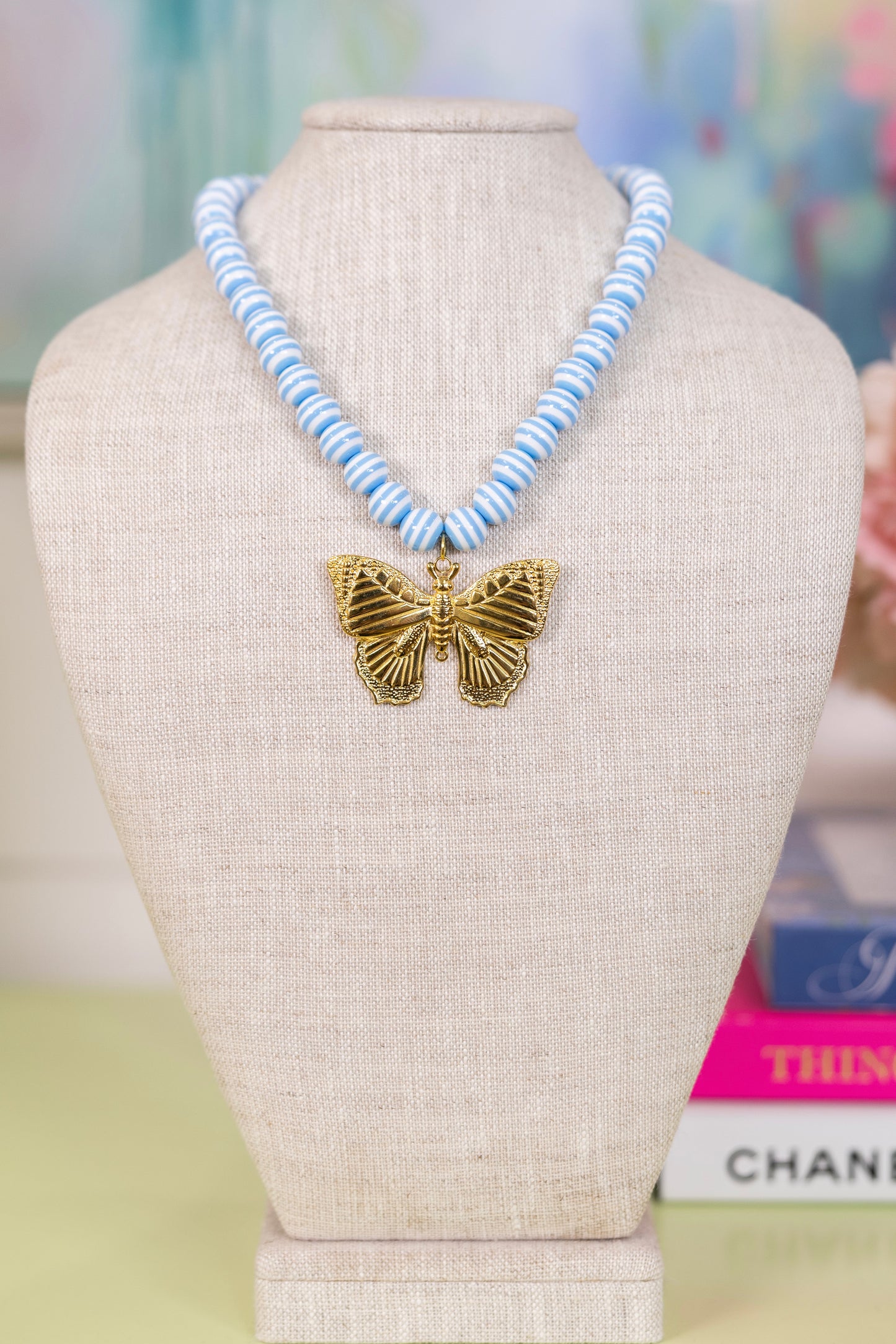 Seaside Stripe Necklace | Hart Designs-Necklaces-Hart Designs-The Village Shoppe, Women’s Fashion Boutique, Shop Online and In Store - Located in Muscle Shoals, AL.