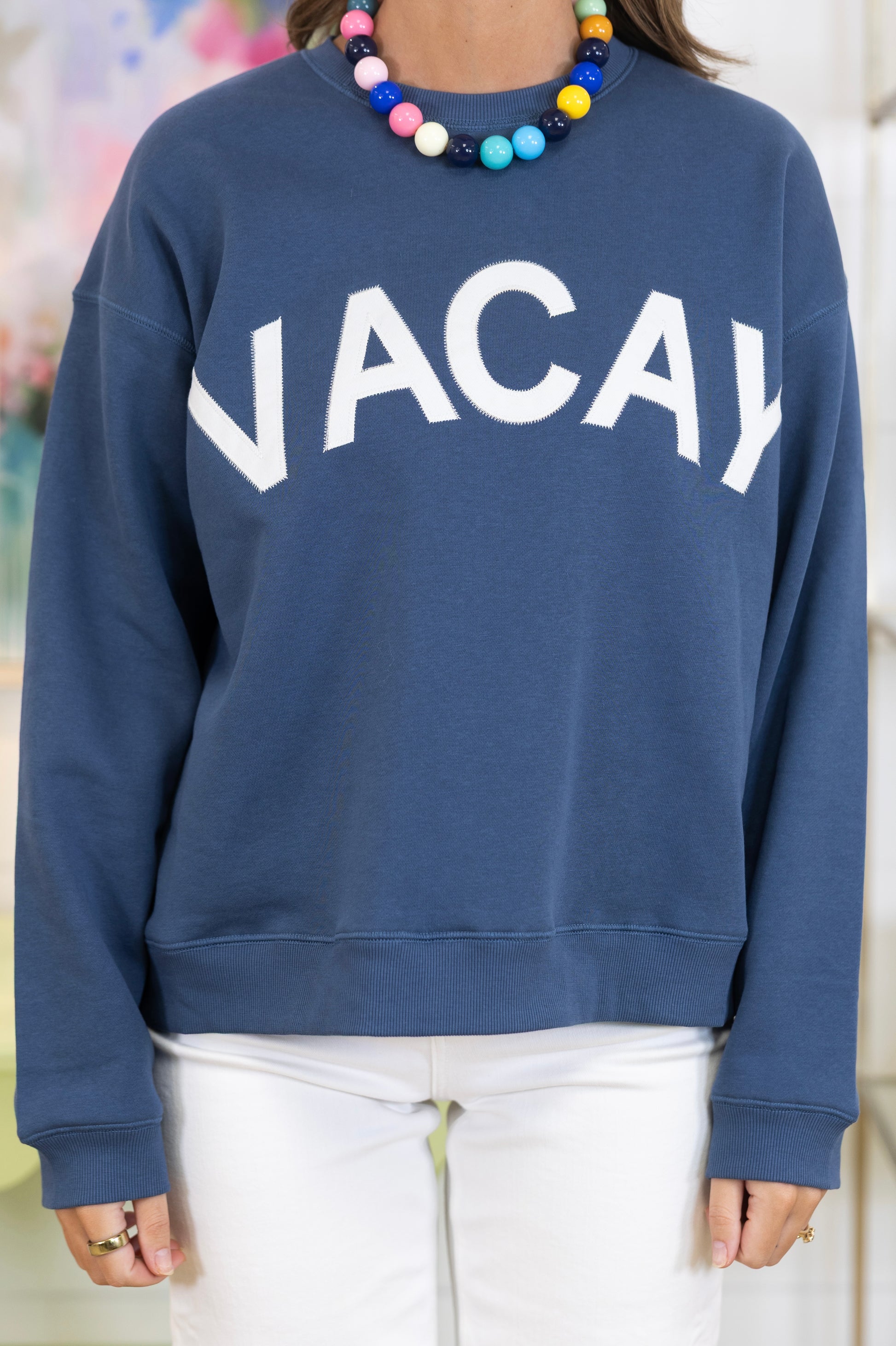 On Vacay Sweatshirt-Sweatshirt-Wishlist-The Village Shoppe, Women’s Fashion Boutique, Shop Online and In Store - Located in Muscle Shoals, AL.