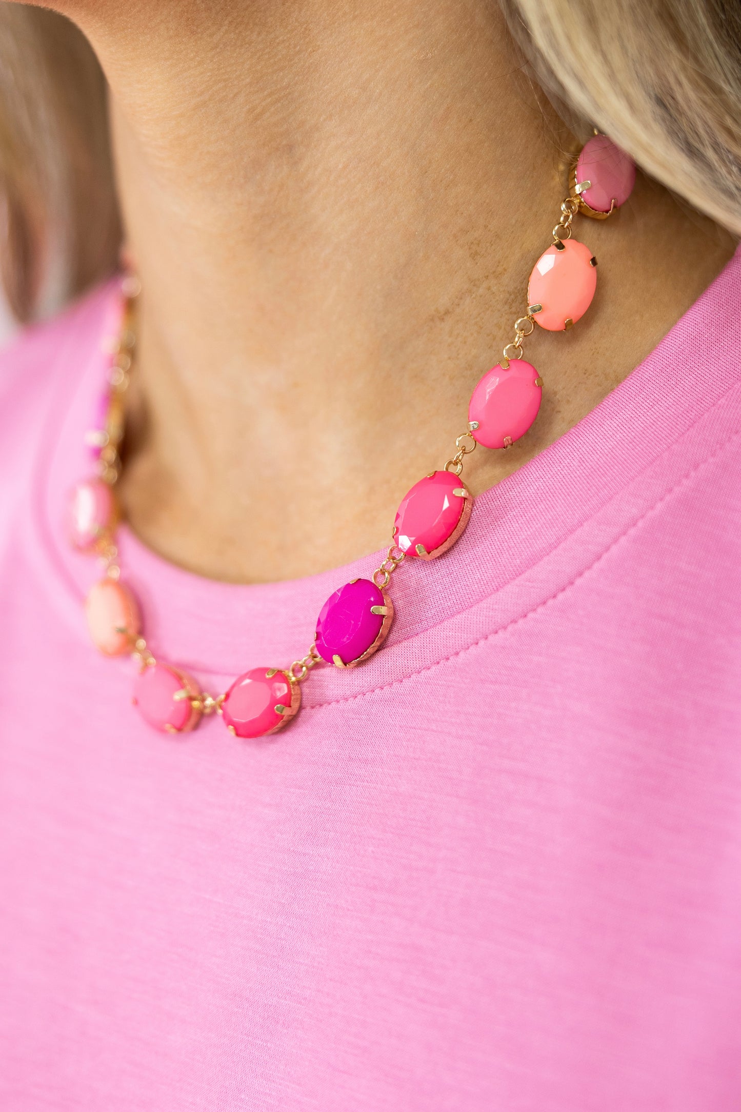 Sunset Sorbet Gemstone Necklace | Hart Designs-Necklaces-Hart Designs-The Village Shoppe, Women’s Fashion Boutique, Shop Online and In Store - Located in Muscle Shoals, AL.