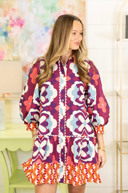 The Copeland Dress-Mini Dress-Entro-The Village Shoppe, Women’s Fashion Boutique, Shop Online and In Store - Located in Muscle Shoals, AL.