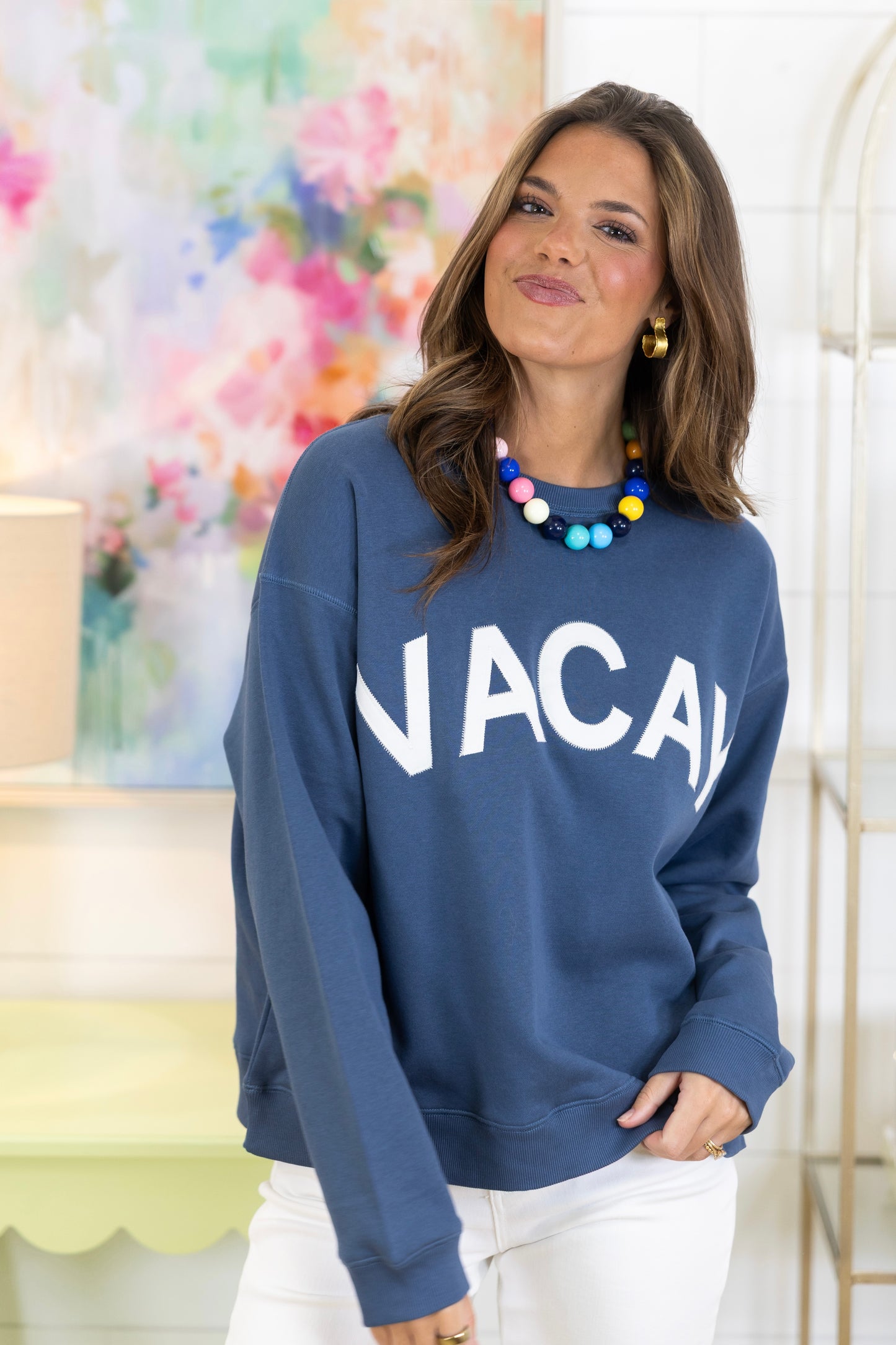 On Vacay Sweatshirt-Sweatshirt-Wishlist-The Village Shoppe, Women’s Fashion Boutique, Shop Online and In Store - Located in Muscle Shoals, AL.