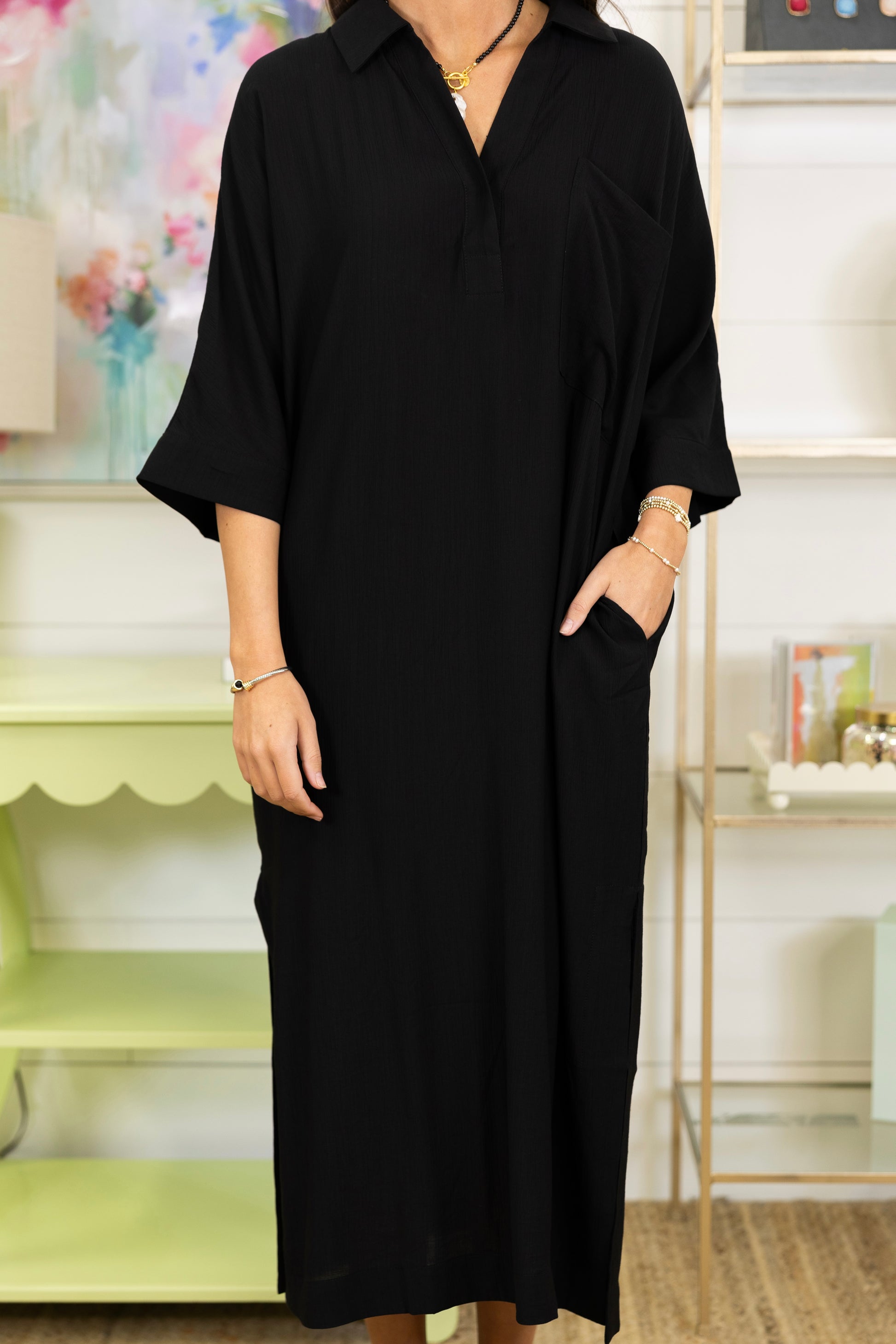 The Ellis Midi Dress-Midi Dress-Entro-The Village Shoppe, Women’s Fashion Boutique, Shop Online and In Store - Located in Muscle Shoals, AL.