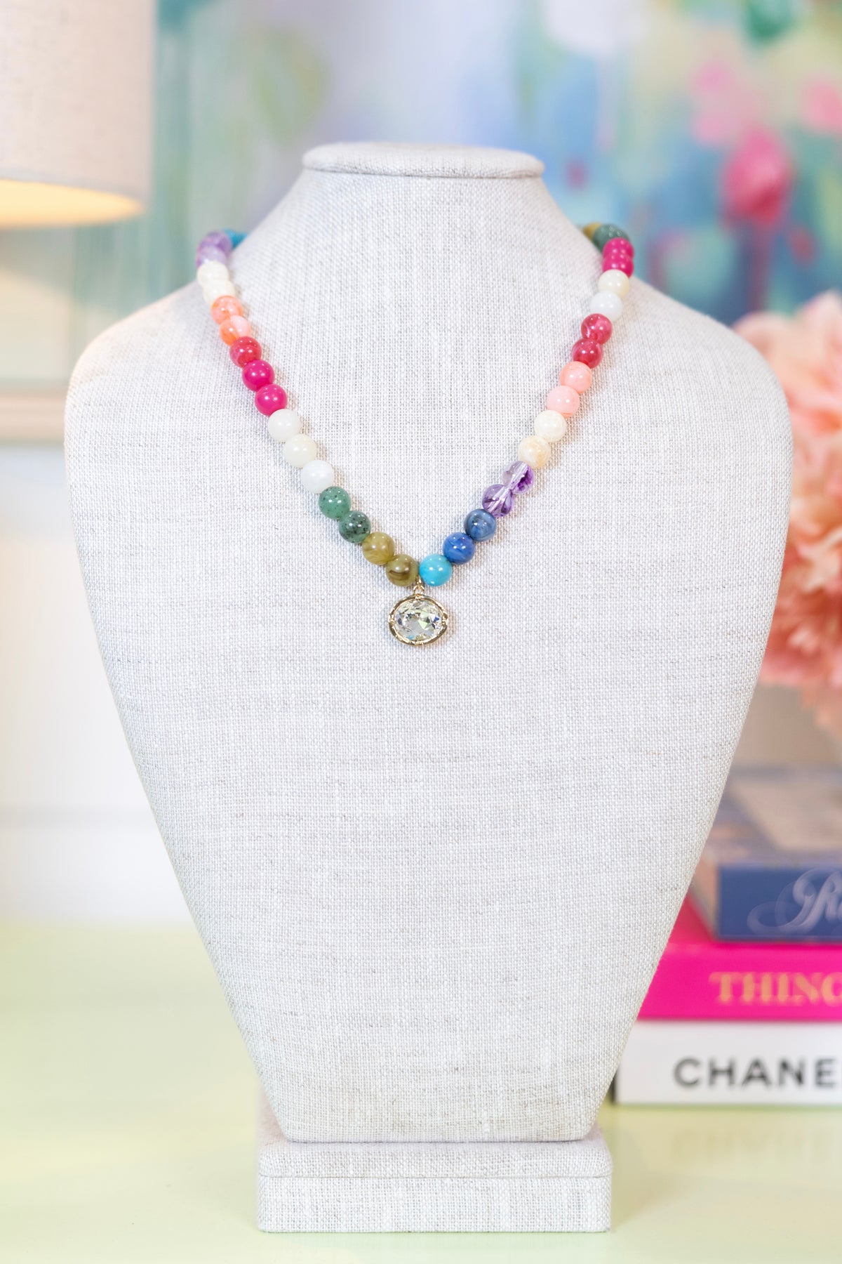 Diamond in the Sky Beaded Necklace-Necklaces-Golden Stella-The Village Shoppe, Women’s Fashion Boutique, Shop Online and In Store - Located in Muscle Shoals, AL.