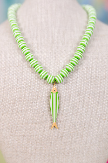 Seaside Stripe Necklace | Hart Designs-Necklaces-Hart Designs-The Village Shoppe, Women’s Fashion Boutique, Shop Online and In Store - Located in Muscle Shoals, AL.