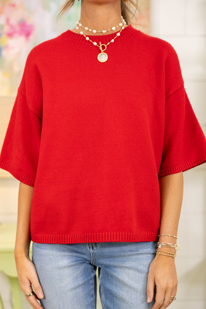Everyday Ease Knit Top-Sweaters-Sewn and Seen-The Village Shoppe, Women’s Fashion Boutique, Shop Online and In Store - Located in Muscle Shoals, AL.