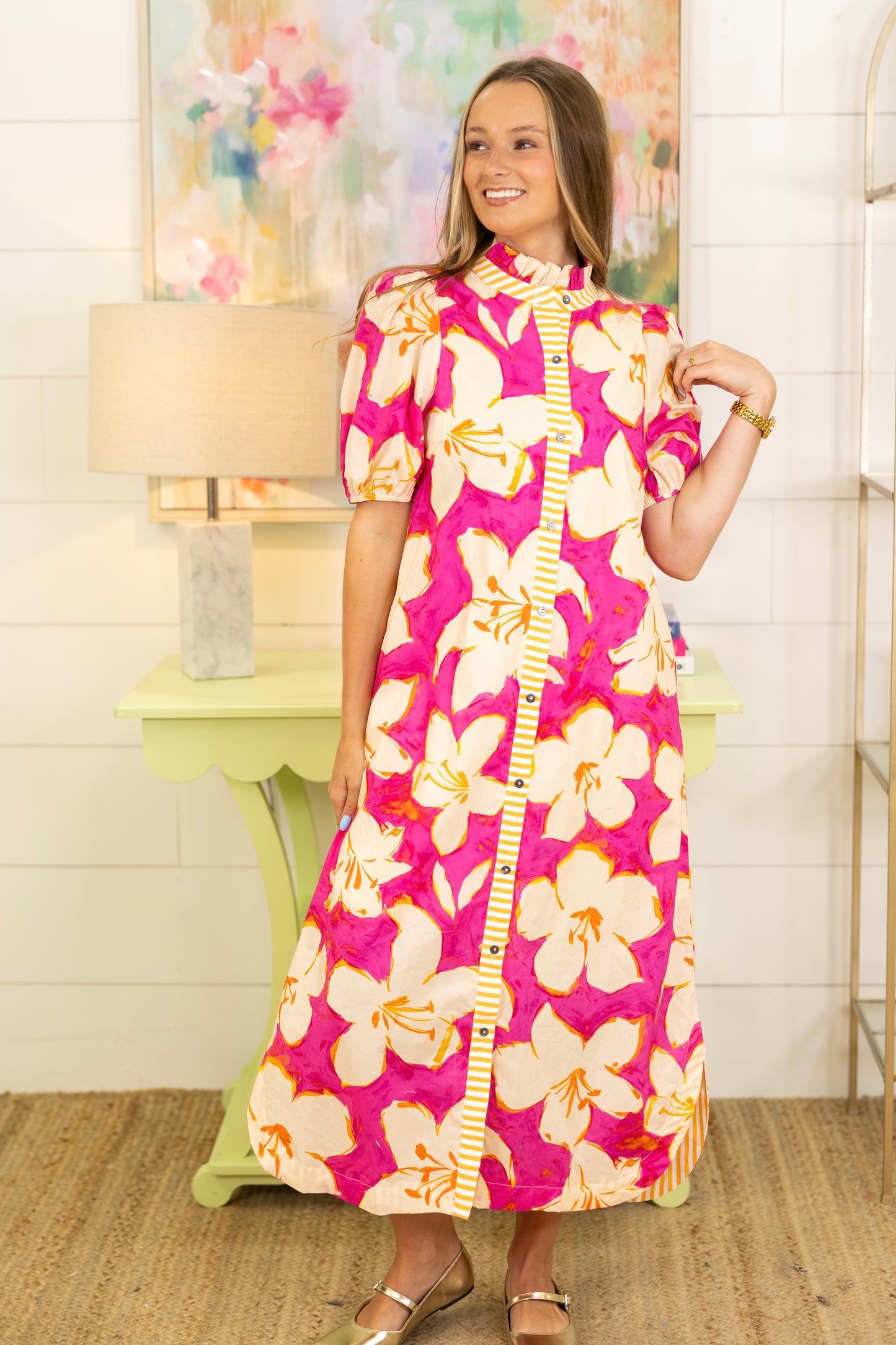 Tropic Like It's Hot Midi Dress