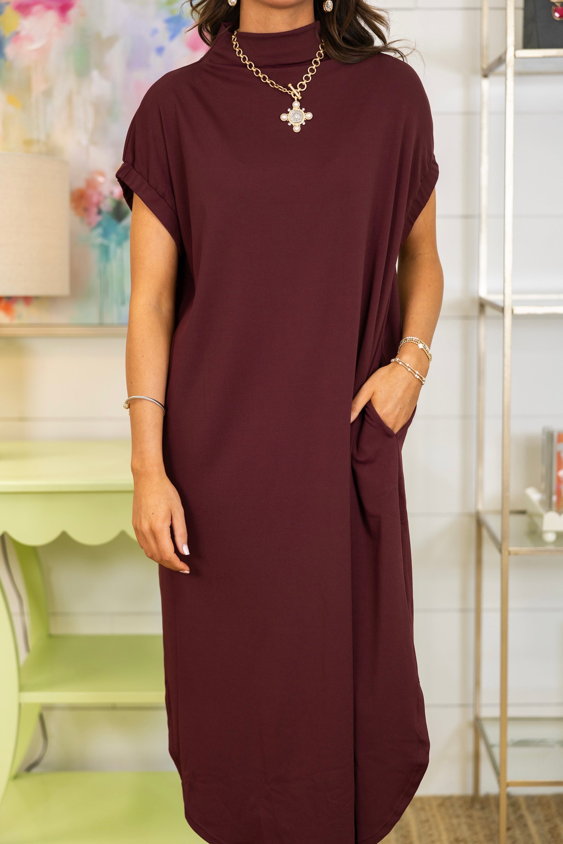 Smooth Operator Midi Dress-Midi Dress-Entro-The Village Shoppe, Women’s Fashion Boutique, Shop Online and In Store - Located in Muscle Shoals, AL.