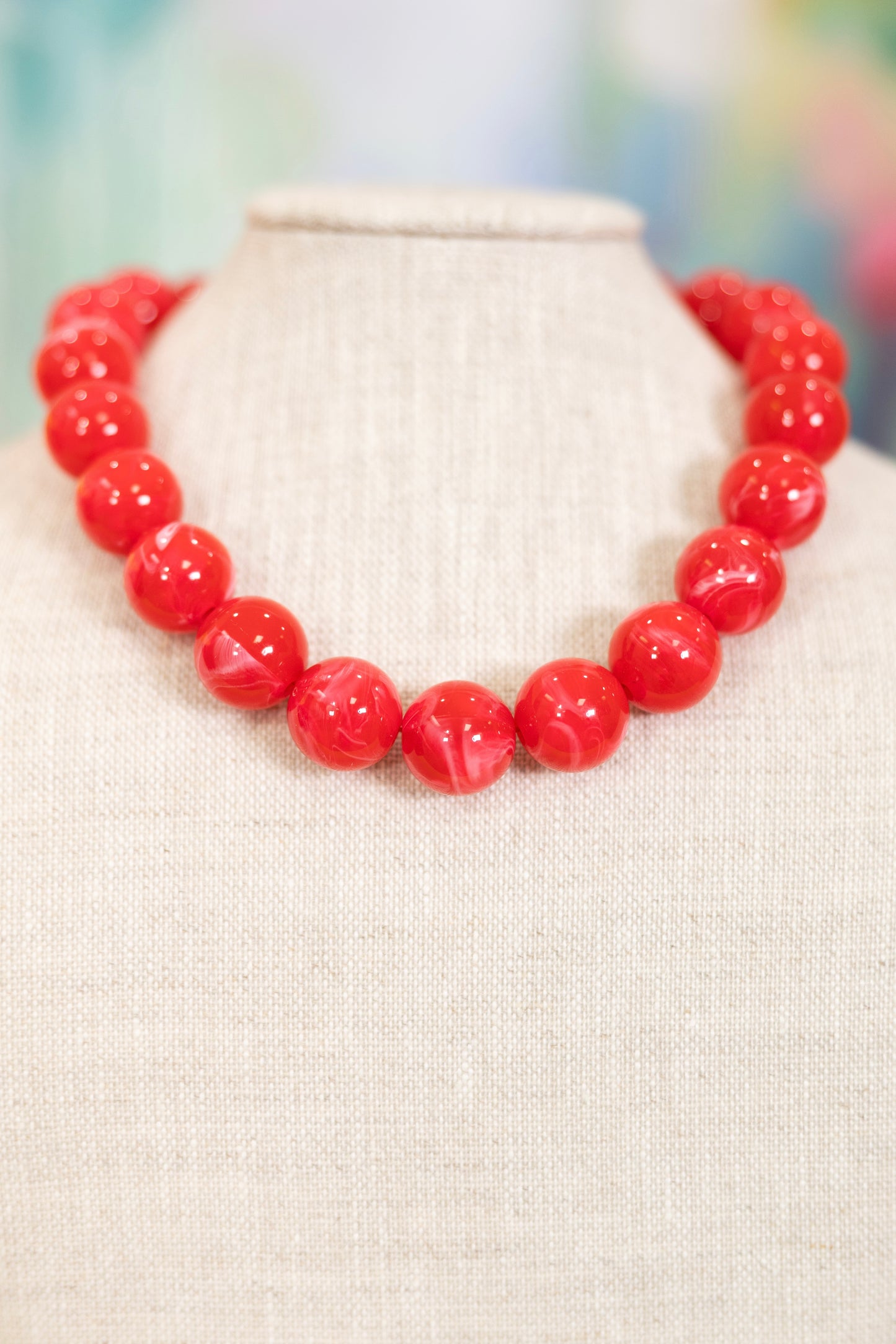 Sweet Tart Beaded Necklace-Necklaces-Hart Designs-The Village Shoppe, Women’s Fashion Boutique, Shop Online and In Store - Located in Muscle Shoals, AL.