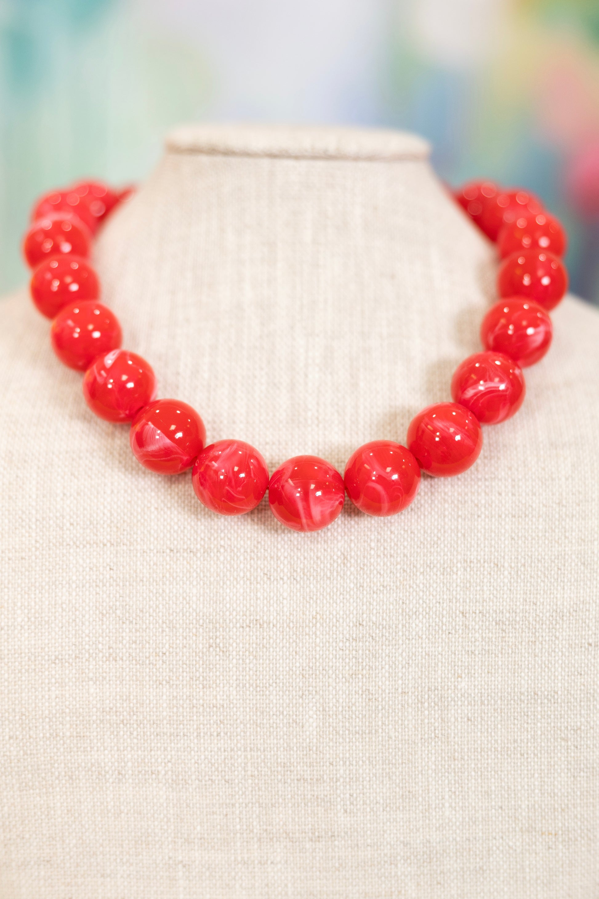 Sweet Tart Beaded Necklace-Necklaces-Hart Designs-The Village Shoppe, Women’s Fashion Boutique, Shop Online and In Store - Located in Muscle Shoals, AL.