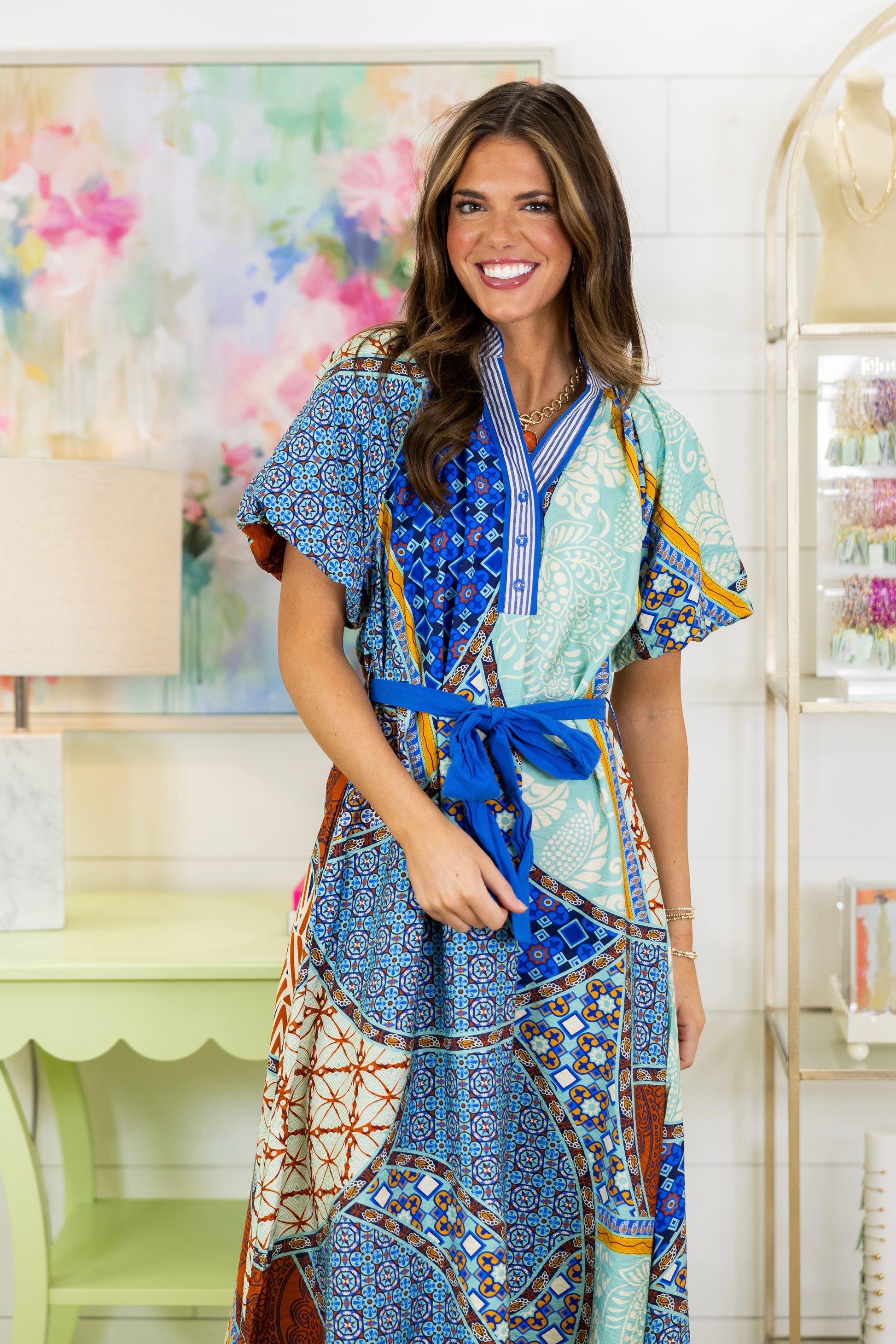 The Estelle Midi Dress-Midi Dress-Umgee-The Village Shoppe, Women’s Fashion Boutique, Shop Online and In Store - Located in Muscle Shoals, AL.