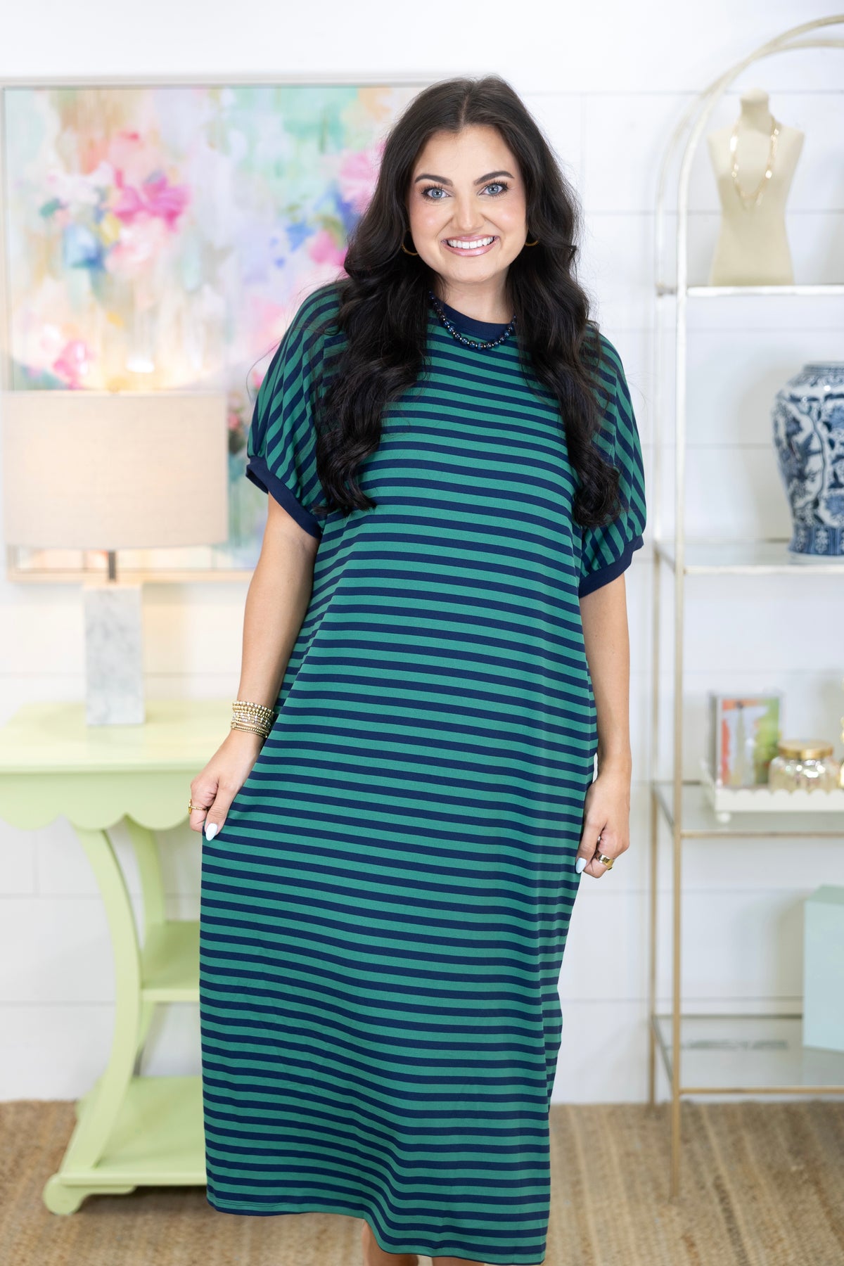 The Winnie Midi Dress-Midi Dress-Entro-The Village Shoppe, Women’s Fashion Boutique, Shop Online and In Store - Located in Muscle Shoals, AL.