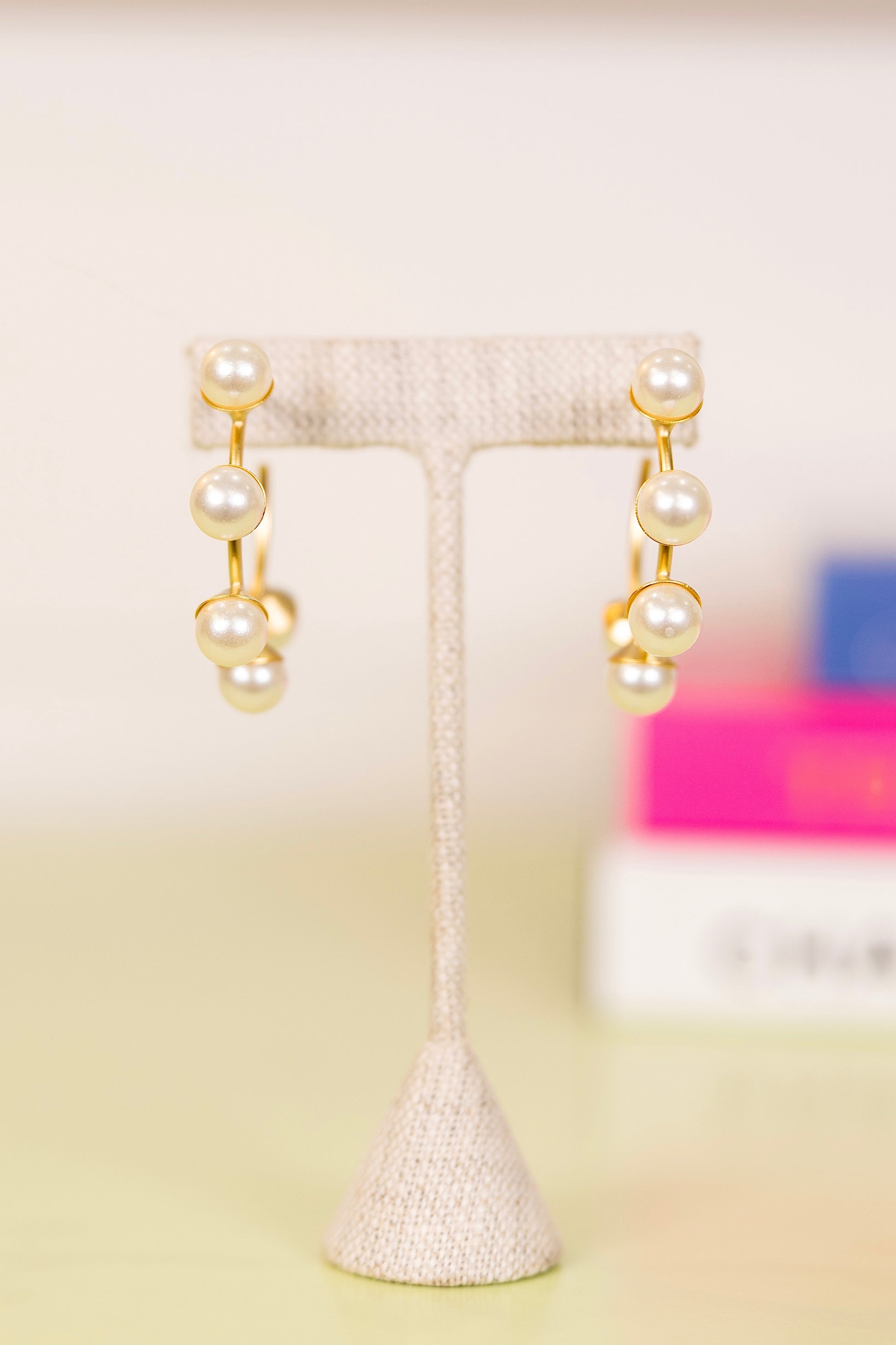 Magnolia Pearl Hoops-Earrings-Virtue-The Village Shoppe, Women’s Fashion Boutique, Shop Online and In Store - Located in Muscle Shoals, AL.