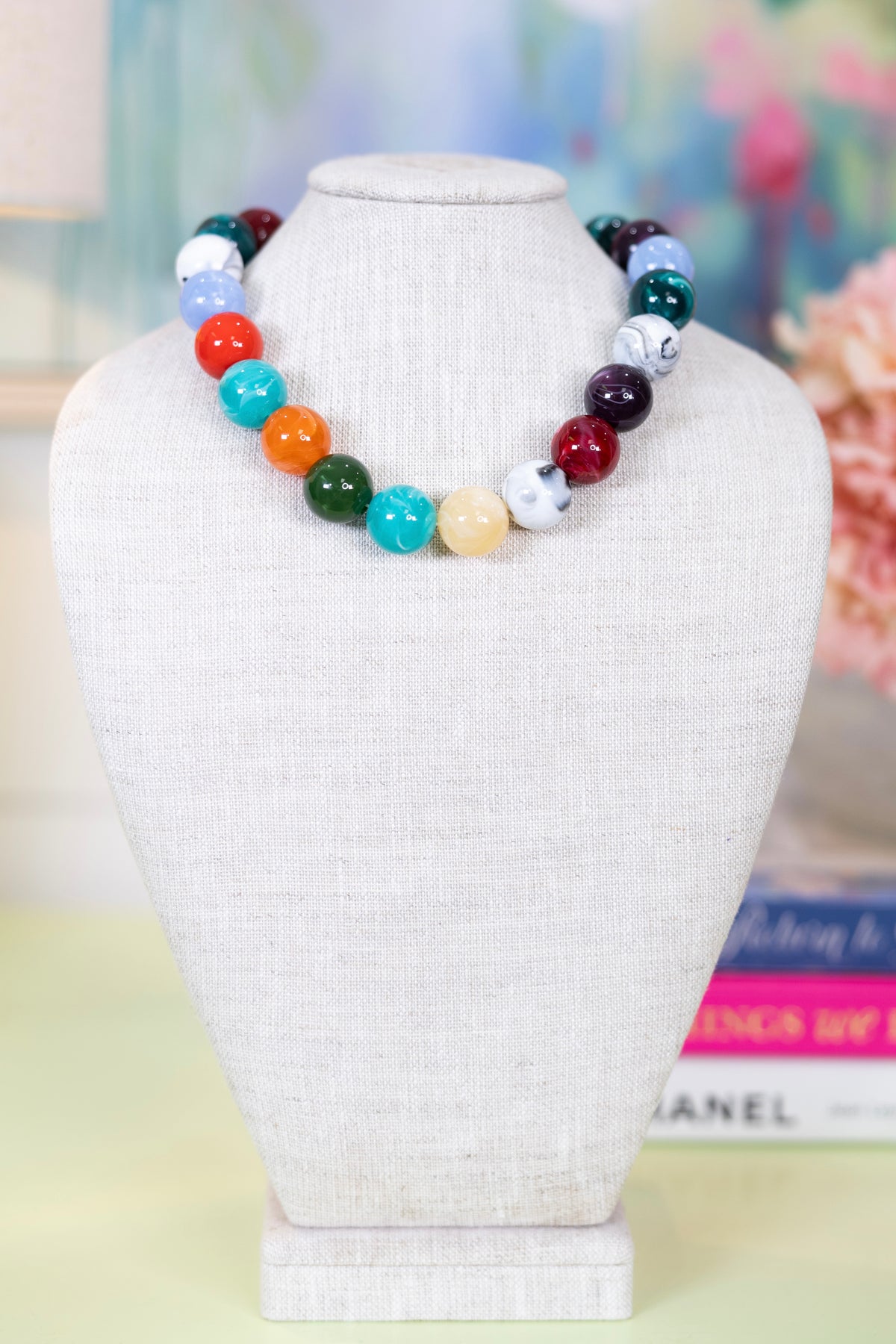 Sweet Tart Beaded Necklace-Necklaces-Hart Designs-The Village Shoppe, Women’s Fashion Boutique, Shop Online and In Store - Located in Muscle Shoals, AL.