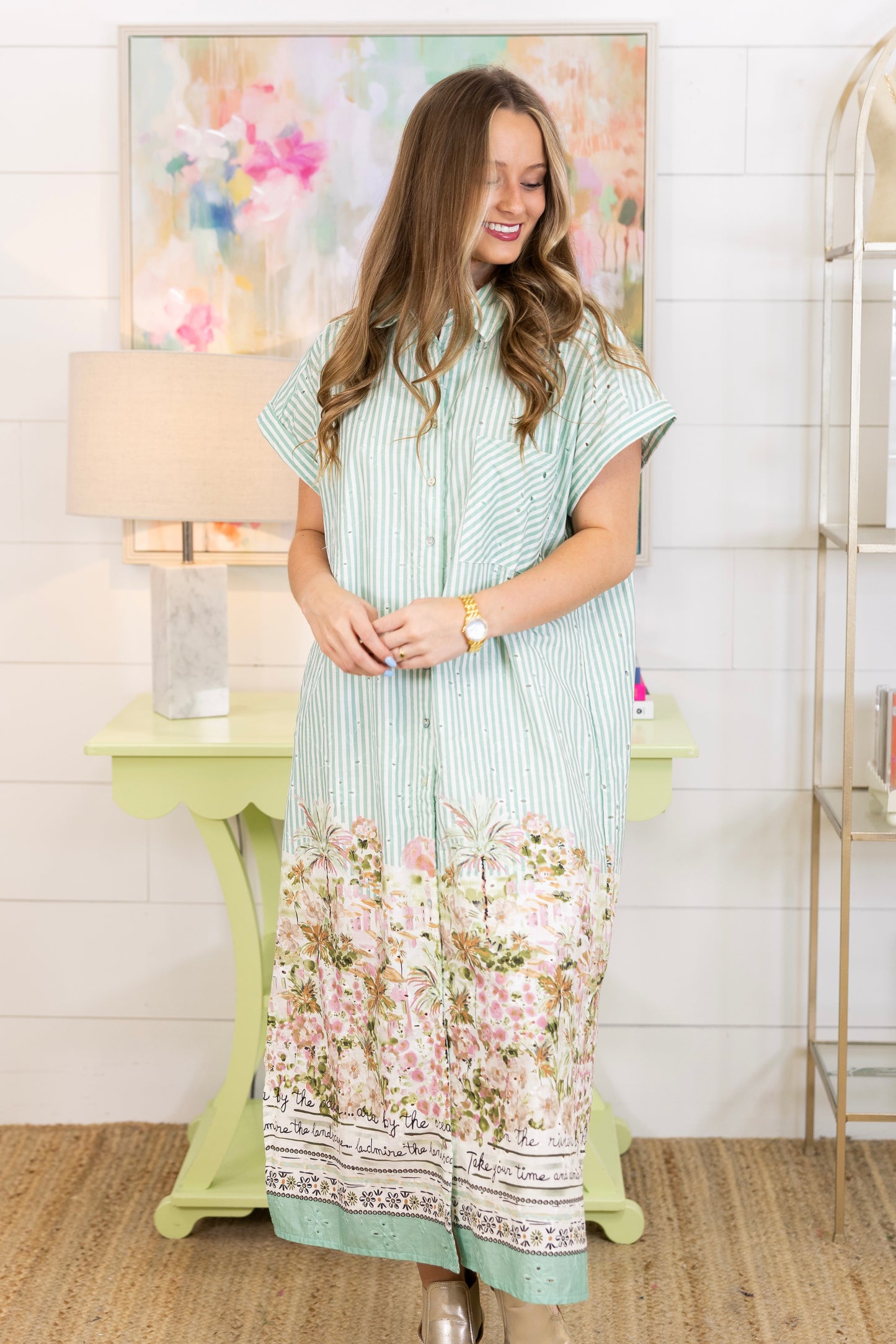 Sandbar Midi Dress-Midi Dress-Entro-The Village Shoppe, Women’s Fashion Boutique, Shop Online and In Store - Located in Muscle Shoals, AL.