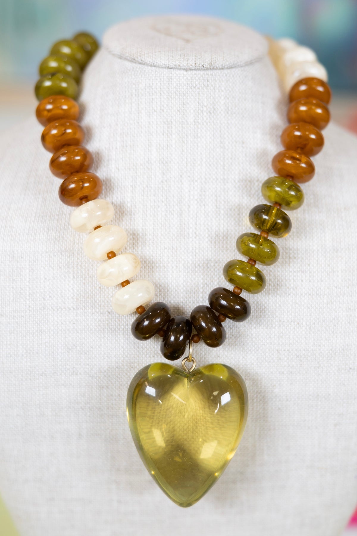 Heart of Glass Pendant Necklace-Necklaces-Hart Designs-The Village Shoppe, Women’s Fashion Boutique, Shop Online and In Store - Located in Muscle Shoals, AL.