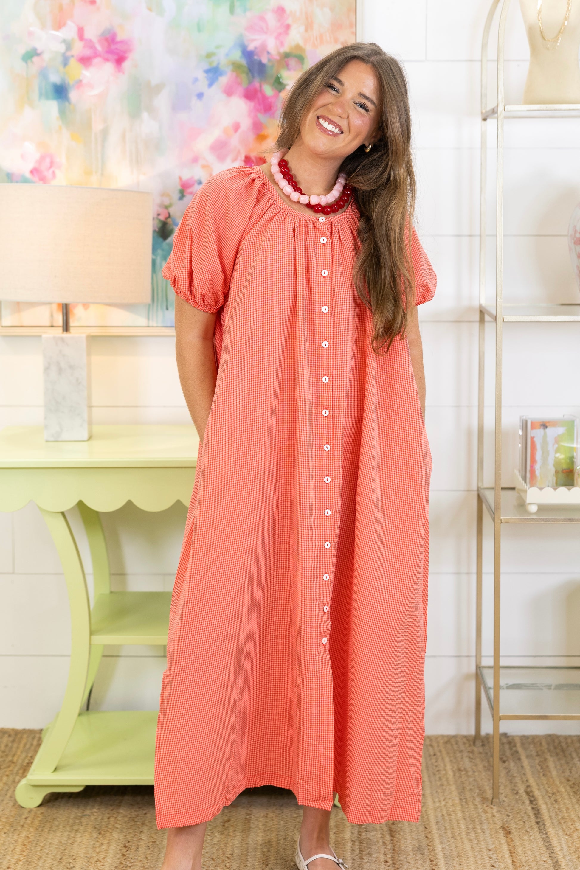 Favorite Girl Midi Dress-Midi Dress-Things Between-The Village Shoppe, Women’s Fashion Boutique, Shop Online and In Store - Located in Muscle Shoals, AL.