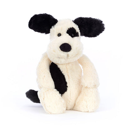 Bashful Black & Cream Puppy | JELLYCAT