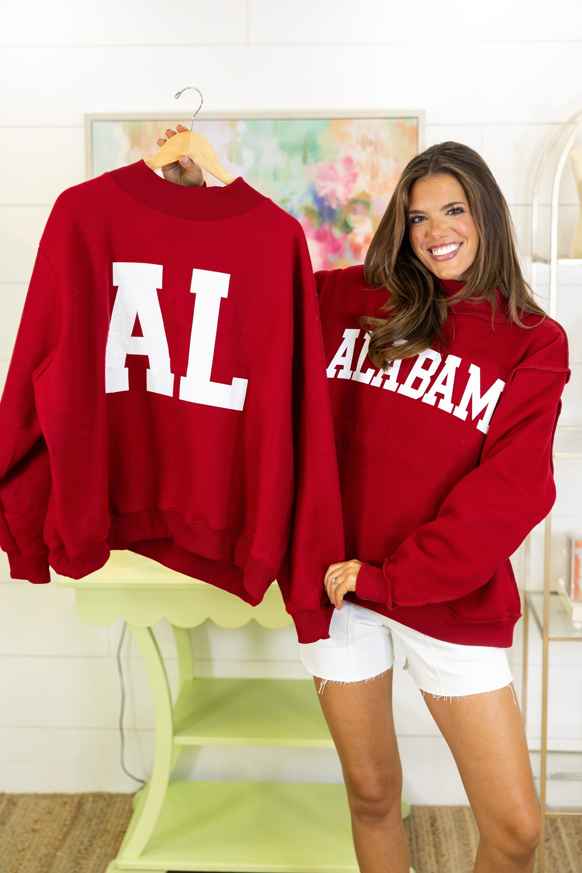 Roll Tide Reversible Sweatshirt-Sweatshirt-Bucketlist-The Village Shoppe, Women’s Fashion Boutique, Shop Online and In Store - Located in Muscle Shoals, AL.