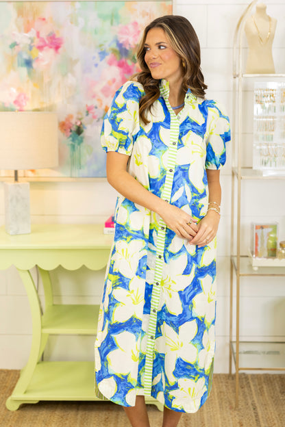 Tropic Like It's Hot Midi Dress-Midi Dress-Entro-The Village Shoppe, Women’s Fashion Boutique, Shop Online and In Store - Located in Muscle Shoals, AL.