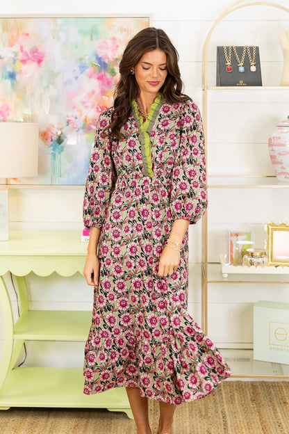 The Jude Midi Dress-Midi Dress-Umgee-The Village Shoppe, Women’s Fashion Boutique, Shop Online and In Store - Located in Muscle Shoals, AL.