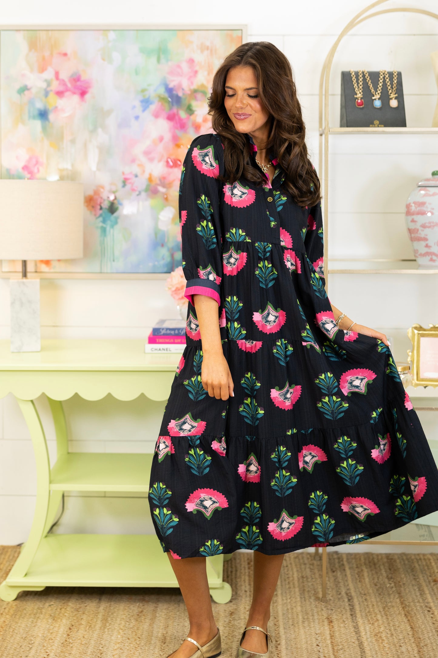 The Isabelle Midi Dress-Midi Dress-Umgee-The Village Shoppe, Women’s Fashion Boutique, Shop Online and In Store - Located in Muscle Shoals, AL.