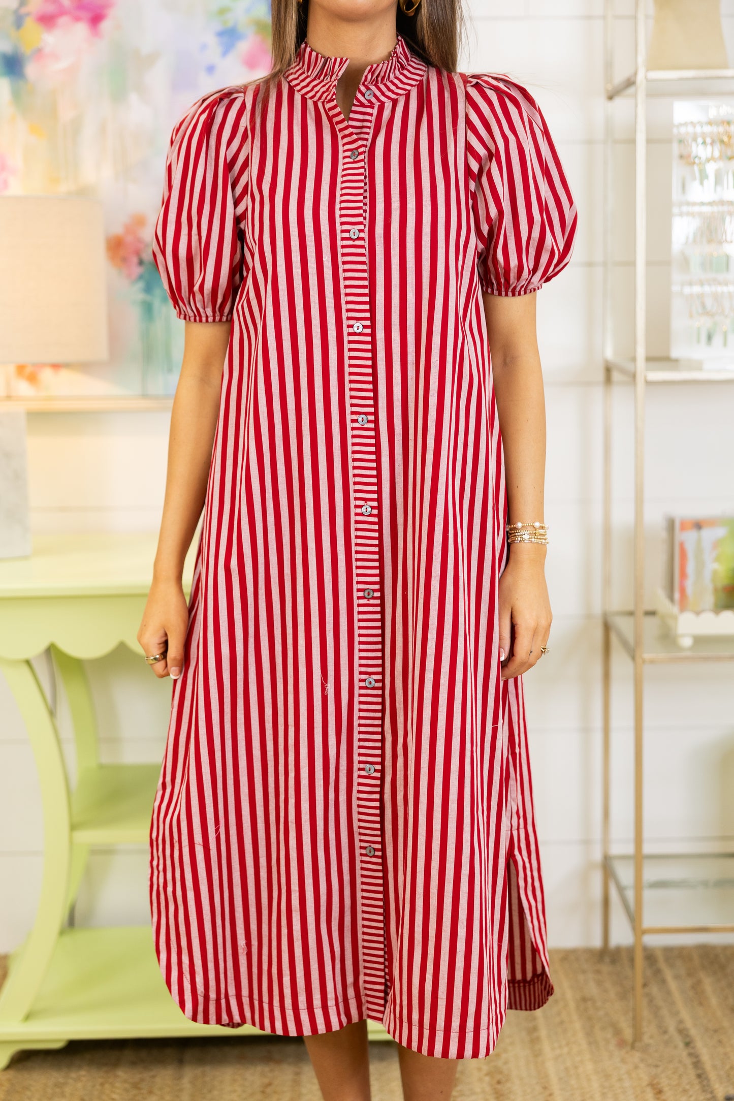 The Serendipity Striped Midi Dress-Midi Dress-Entro-The Village Shoppe, Women’s Fashion Boutique, Shop Online and In Store - Located in Muscle Shoals, AL.