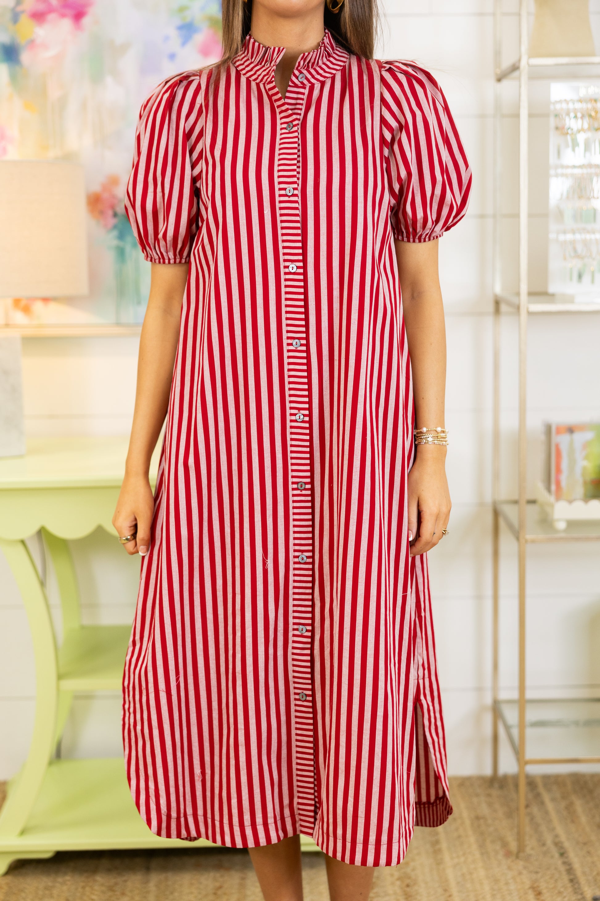 The Serendipity Striped Midi Dress-Midi Dress-Entro-The Village Shoppe, Women’s Fashion Boutique, Shop Online and In Store - Located in Muscle Shoals, AL.