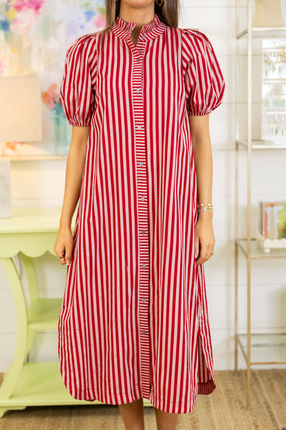 The Serendipity Striped Midi Dress-Midi Dress-Entro-The Village Shoppe, Women’s Fashion Boutique, Shop Online and In Store - Located in Muscle Shoals, AL.