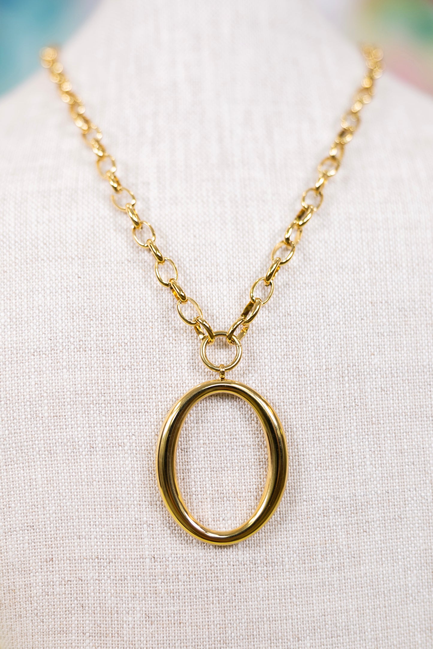 Gold Standard Pendant Necklace-Necklaces-Hart Designs-The Village Shoppe, Women’s Fashion Boutique, Shop Online and In Store - Located in Muscle Shoals, AL.