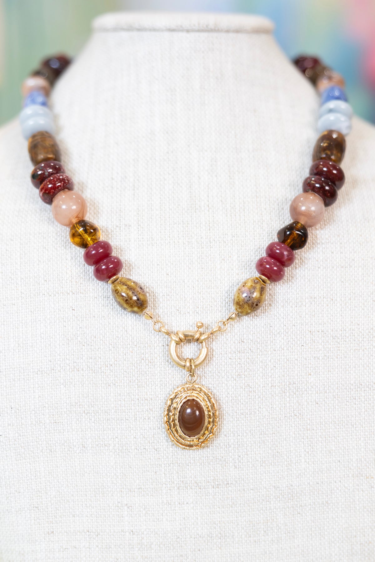 Sweet Odessa Beaded Necklace-Necklaces-Golden Stella-The Village Shoppe, Women’s Fashion Boutique, Shop Online and In Store - Located in Muscle Shoals, AL.