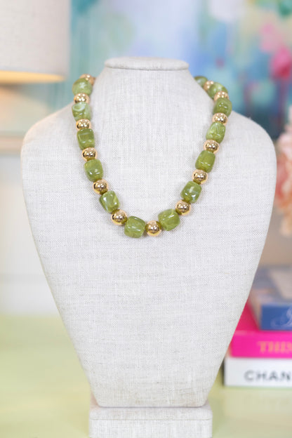 Sugar and Spice Beaded Necklace-Necklaces-Golden Stella-The Village Shoppe, Women’s Fashion Boutique, Shop Online and In Store - Located in Muscle Shoals, AL.