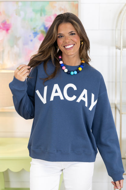 On Vacay Sweatshirt-Sweatshirt-Wishlist-The Village Shoppe, Women’s Fashion Boutique, Shop Online and In Store - Located in Muscle Shoals, AL.