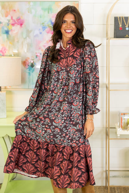 The Daphne Midi Dress-Midi Dress-Umgee-The Village Shoppe, Women’s Fashion Boutique, Shop Online and In Store - Located in Muscle Shoals, AL.