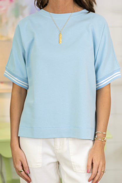 Day Off Top-Short Sleeves-Glam-The Village Shoppe, Women’s Fashion Boutique, Shop Online and In Store - Located in Muscle Shoals, AL.