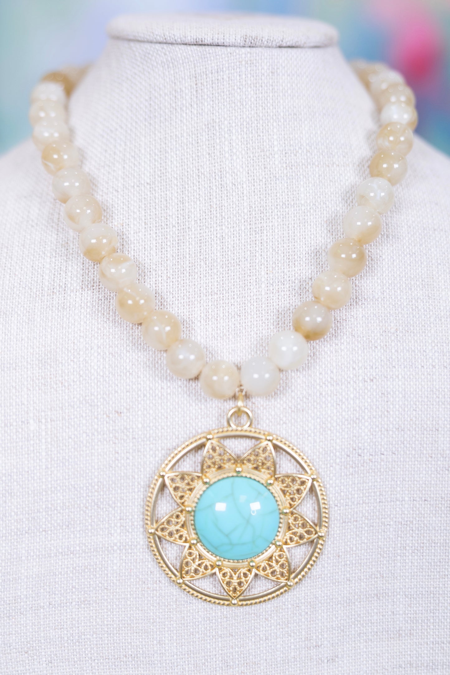 Solstice Pendant Necklace-Necklaces-Hart Designs-The Village Shoppe, Women’s Fashion Boutique, Shop Online and In Store - Located in Muscle Shoals, AL.
