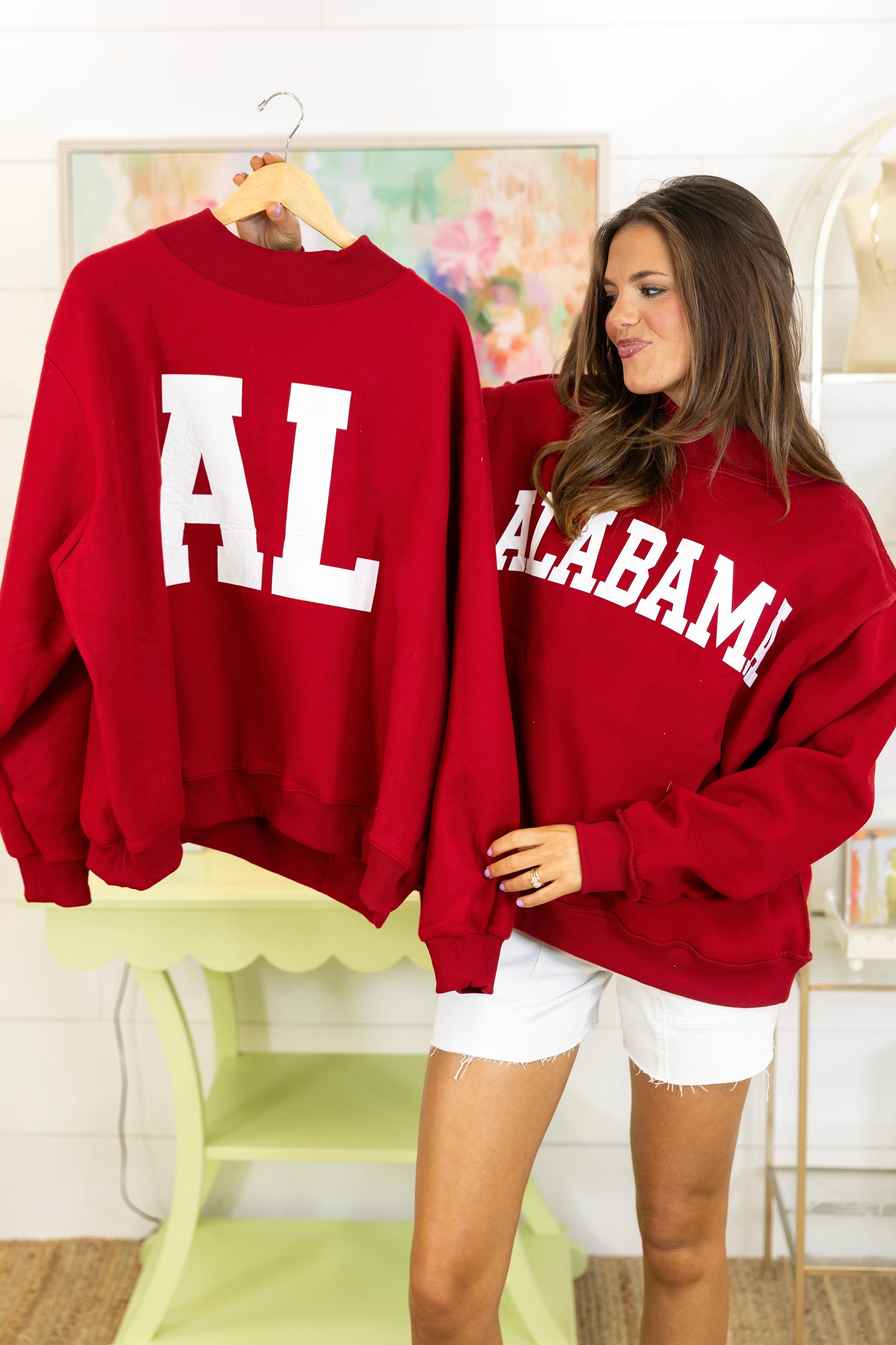 Roll Tide Reversible Sweatshirt-Sweatshirt-Bucketlist-The Village Shoppe, Women’s Fashion Boutique, Shop Online and In Store - Located in Muscle Shoals, AL.