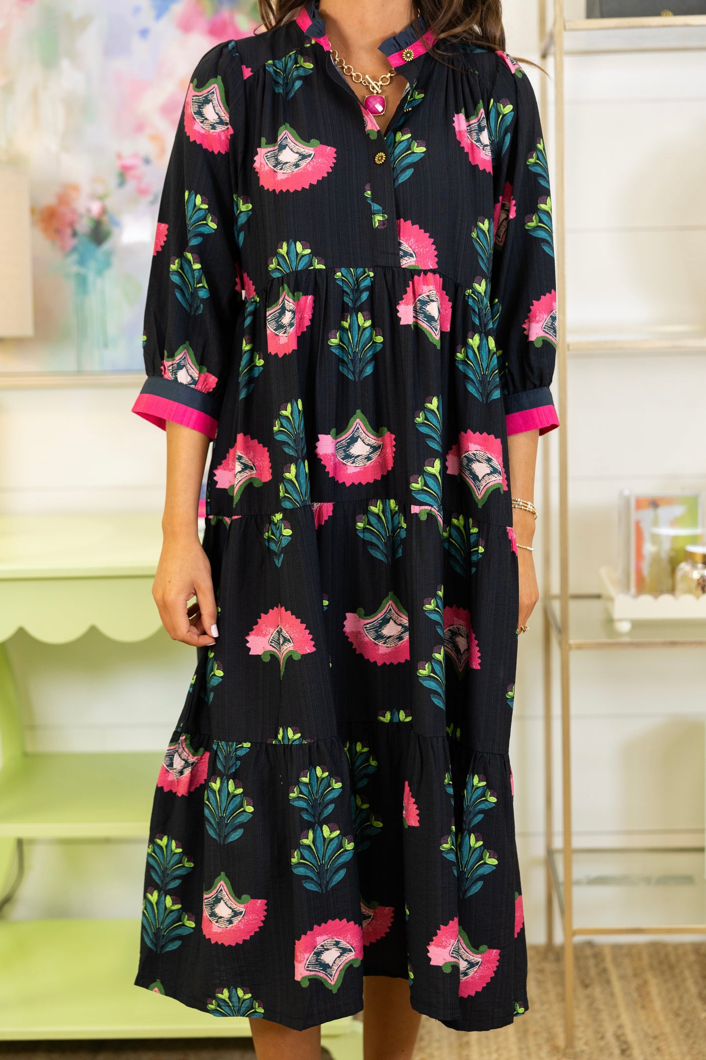 The Isabelle Midi Dress-Midi Dress-Umgee-The Village Shoppe, Women’s Fashion Boutique, Shop Online and In Store - Located in Muscle Shoals, AL.